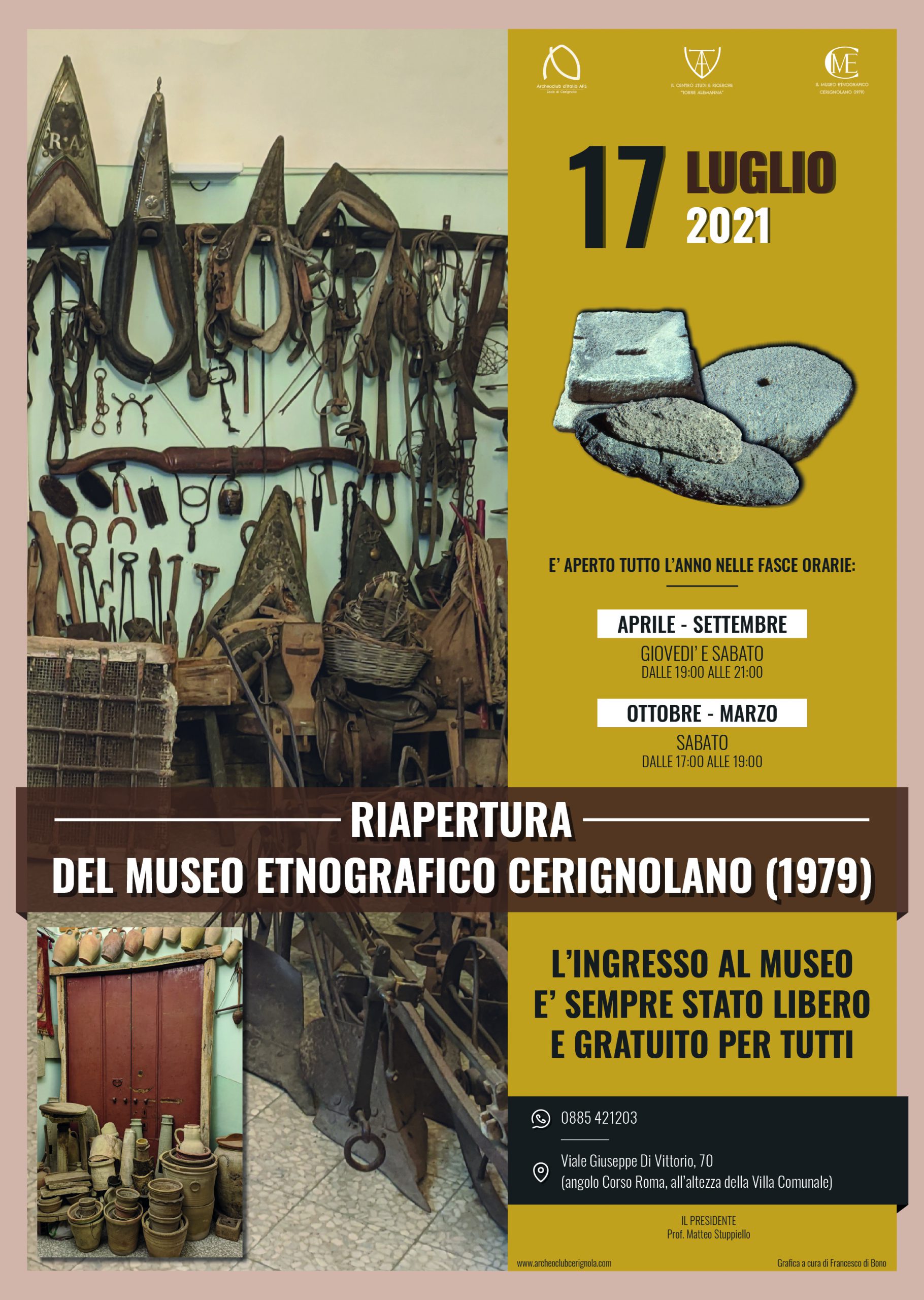 RIAPERTURA DEL MUSEO ETNOGRAFICO CERIGNOLANO (1979)